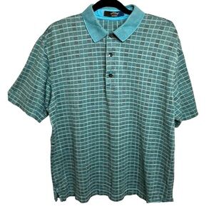 Callaway Golf Shirt Cotton Checked Size Large